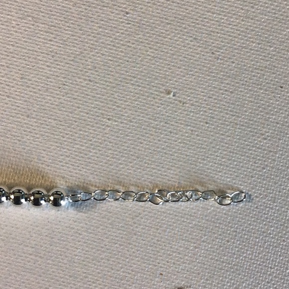 Blue Heart Silver Pearl Bracelet - Picture 7 of 10